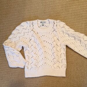 Autumn Cashmere -Women's Cream Knit Sweater